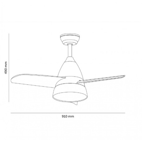 Ventilador de techo Silence Mimotec