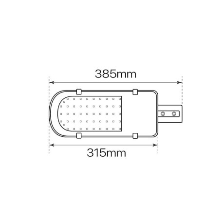 Luminaria vial Cheap 30w gris plata IP65 I-TEC