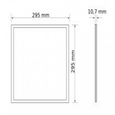 Panel led Micropolis 300x300 12w 4000k Threeline