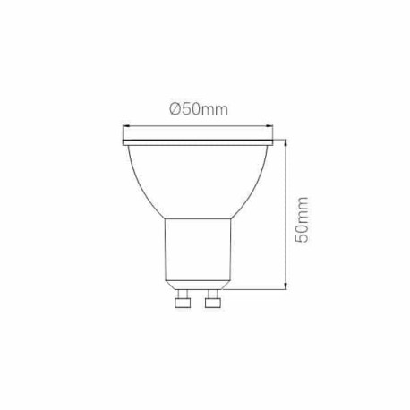 Bombilla LED System GU10 8w 12v 60º Beneito Faure