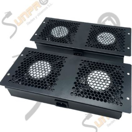 Modulo ventilación techo rack 2 ventiladores + cable Sunpro