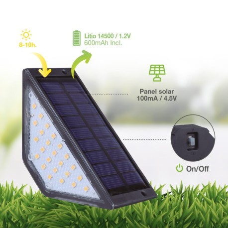 Luz solar LED Anasky para escalera 3w 3000k GSC