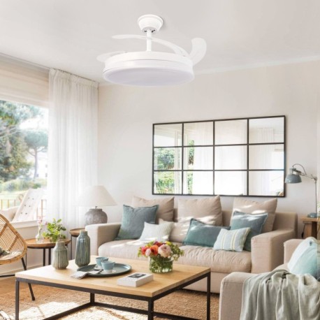 Ventilador de techo Olga Ø107 blanco Mimotec