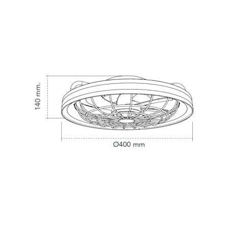 Ventilador de techo Rafale 50 w CCT CristalRecord