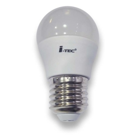 Bombilla LED Esférica E27 6w 300º dimable triac I-TEC