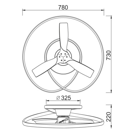 Ventilador de techo OCEAN de Mantra