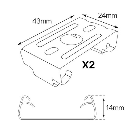 Kit suspensión luminaria Market I-TEC