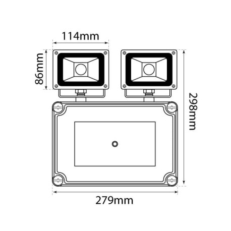 Emergencia LED Bagdad 20w NO Permanente I-TEC