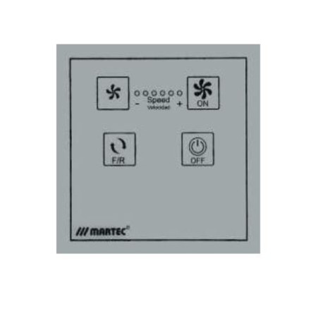 Mando pared para hotel ventilador DC Martec
