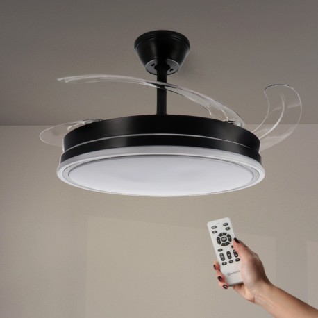 Ventilador de techo Olga Ø107 negro Mimotec