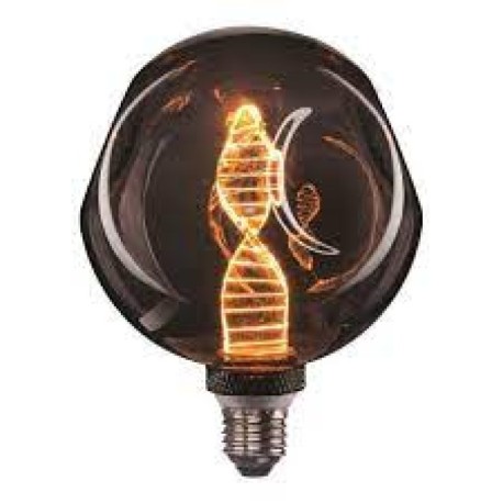 Bombilla LED G125 4W E27 Abollada DNA Ahumado REegulable Aimur