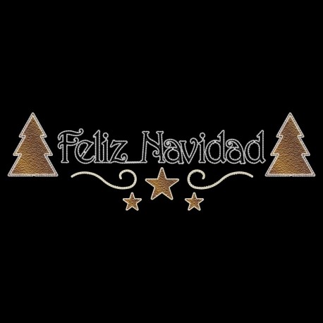 Letrero Feliz Navidad Abetos Prilux