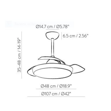 Ventilador de techo ZONDA acb iluminacion