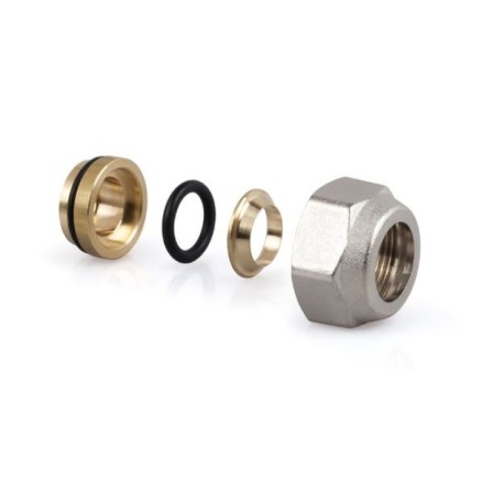 Adaptador tubo de cobre cromo Rointe