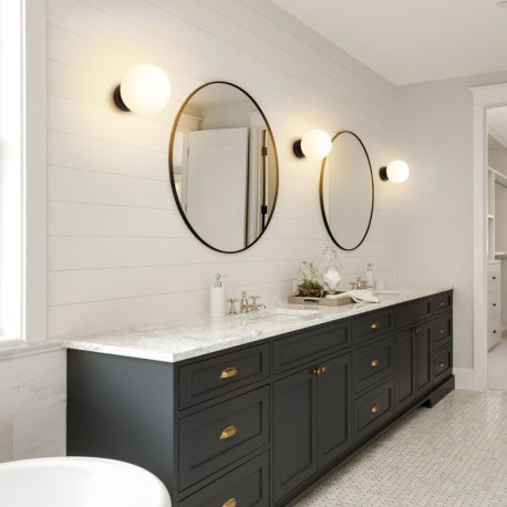 Aplique Giro 2 negro E14 9w Forlight
