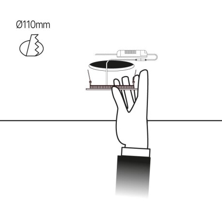 Downlight Slim empotrable redondo 6w I-TEC