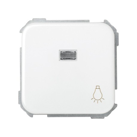 Pulsador grabado c/luminoso embornamiento rápido blanco Simon 31