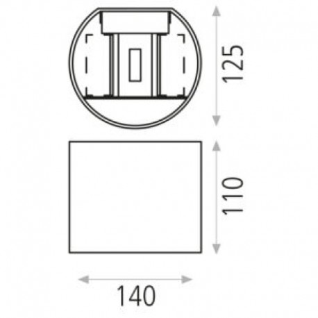 Aplique de pared Kowa 3000k de ACB Iluminación