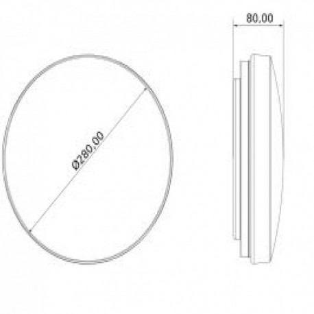 Downlight Plafón CEILING+ de superficie CCT Switch Threeline