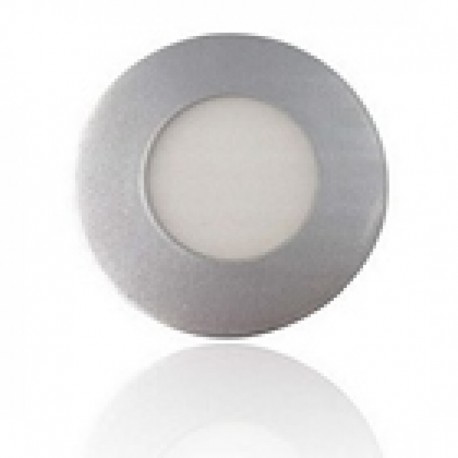 Foco Downlight Slim LED Circular 5W Aro Cromo Mate Roblan