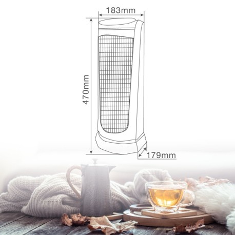 Calefactor Nakapa vertical giratorio cerámico 2000w GSC