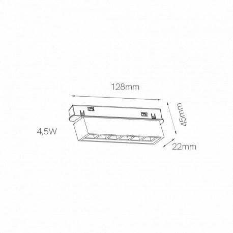 Foco led decorativo TRAM Magnet track Beneito Faure