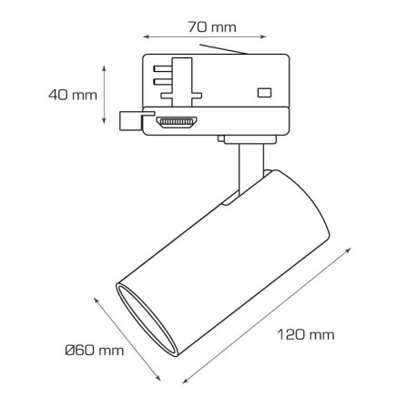 Foco proyector LED Track.28  I-TEC