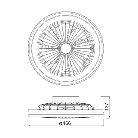 Ventilador de techo GAMER de Mantra