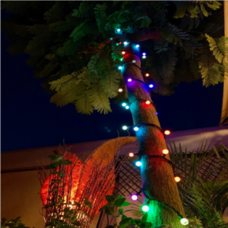 Guirnalda Ball 100 LED RGB 10m (2 tramos) 8w IP65 Vaelza