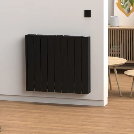 Radiador eléctrico wifi bajo consumo Olympia negro 1200w Rointe