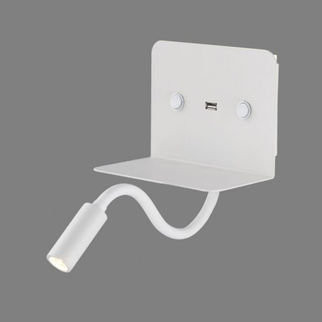 Aplique Calma LED orientable con USB de ACB Iluminación