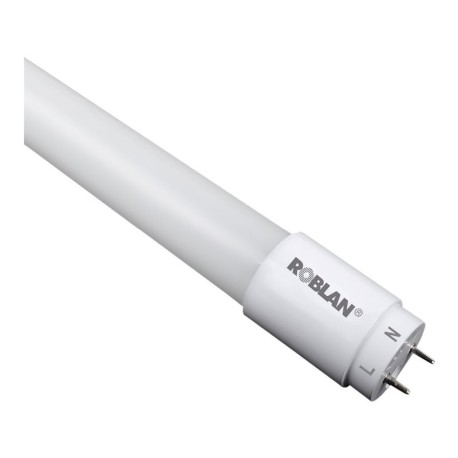 Tubo Fluorescente LED Cristal+prot. anti estallido PCB 600mm 9W Roblan