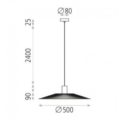 Lámpara de techo Pamela Colgante/50 de ACB Iluminación