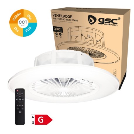 Ventilador de techo Box Fan Takam blanco GSC