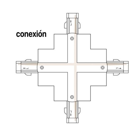 Conector X carril trifásico Kodiak I-TEC