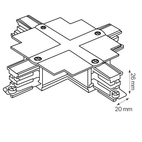 Conector X carril trifásico Kodiak I-TEC