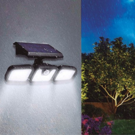 Aplique solar LED orientable Siltala 5,92W 6500K Negro GSC