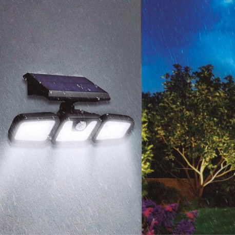 Aplique solar LED orientable Siltala 5,92W 6500K Negro GSC