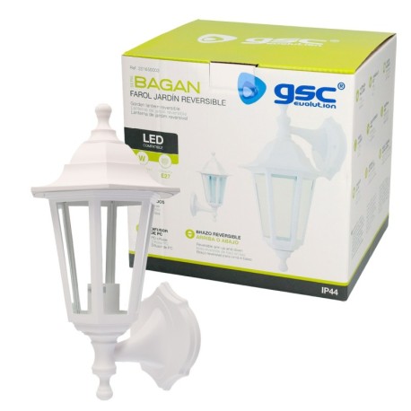 Farol de jardín Bagan brazo reversible E27 IP44 GSC