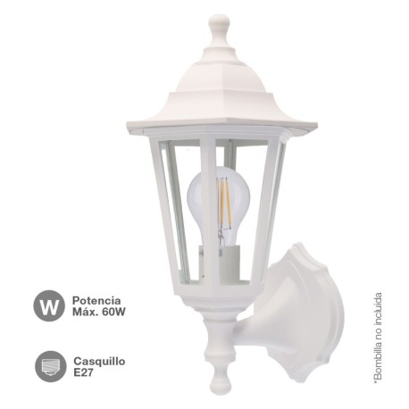 Farol de jardín Bagan brazo reversible E27 IP44 GSC