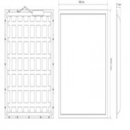 Pack-8 Panel Backlight Neapolis 600x600 40w  UGR<19 Threeline