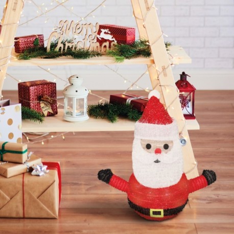 Papá Noel plegable LED 300mm Luz fría GSC