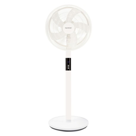 Ventilador portátil de pie Sanluri con mando 15W Blanco GSC