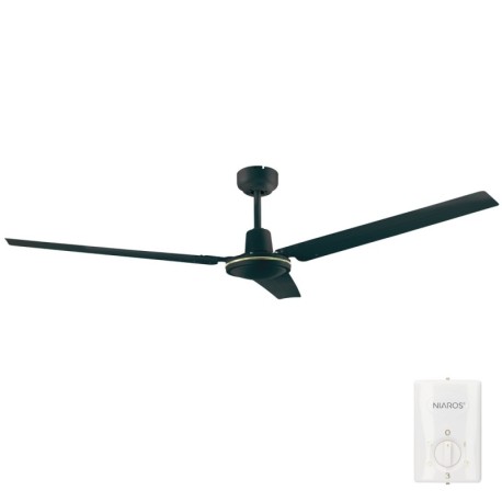 Ventilador de techo Saltok negro GSC