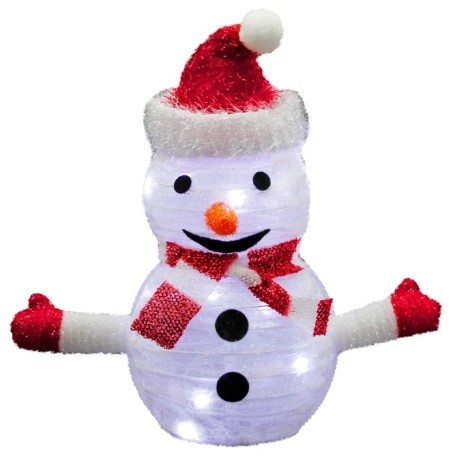 Muñeco de nieve plegable LED 300mm Luz fría GSC