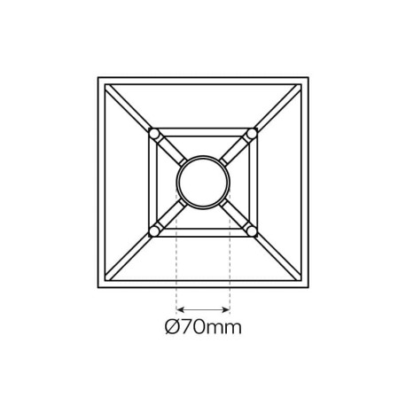 Farola LED Villa residencial 40w On-Off I-TEC