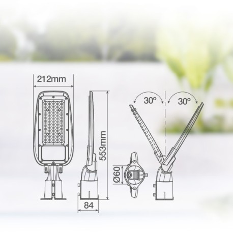 Farola LED Bagura 150W IP65 - Pro Line GSC