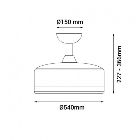 Ventilador de techo Ness Wifi de Sulion