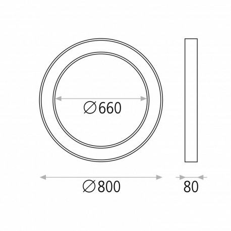 Plafon  LED  Aliso 3000K Blanco (3 Versiones) ACB ILUMINACION