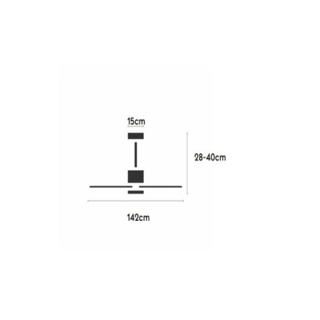 Ventilador de techo Balcony Neo blanco con luz Ø142 Sulion